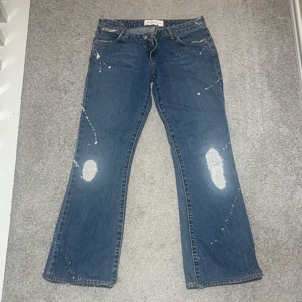 Paper Denim & Cloth Distressed Blue Flare Jeans
